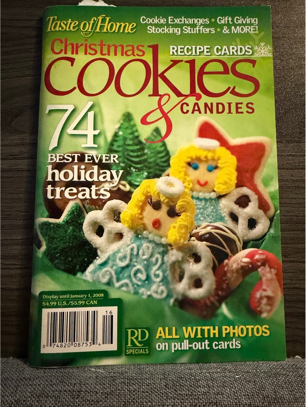 Taste of Home Christmas Cookies & Candies Recipe Cards Magazine
